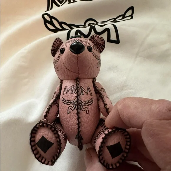 MCM Blush Teddy Bear Charm - Picture 3 of 9